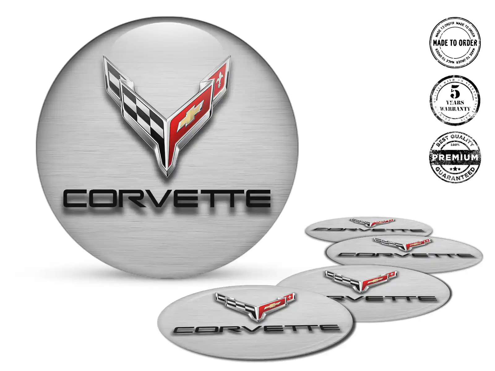 Chevrolet  Version Emblèmes Roues Design Bombé de Qualité